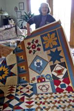 Ev and her Sampler Quilt.jpg